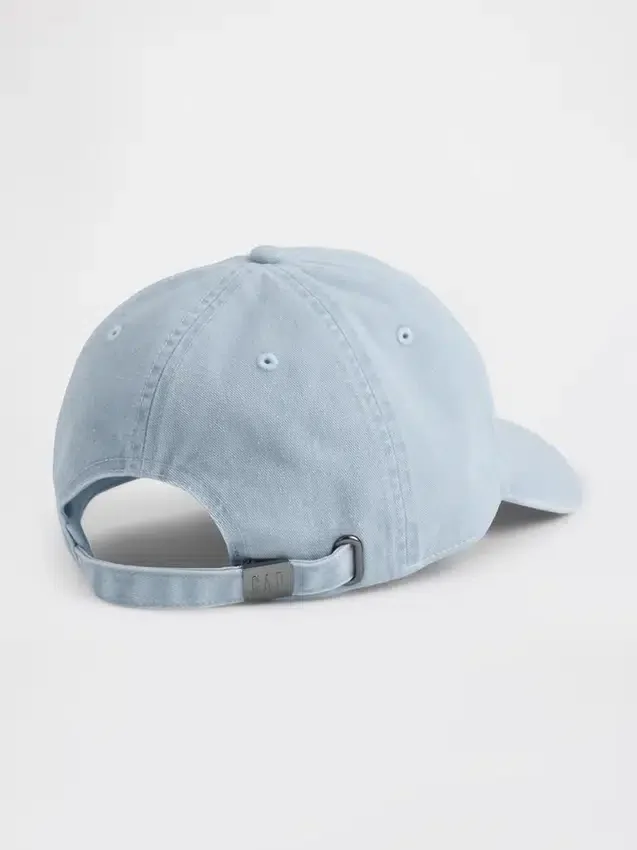 Baseballpet met gewassen logo