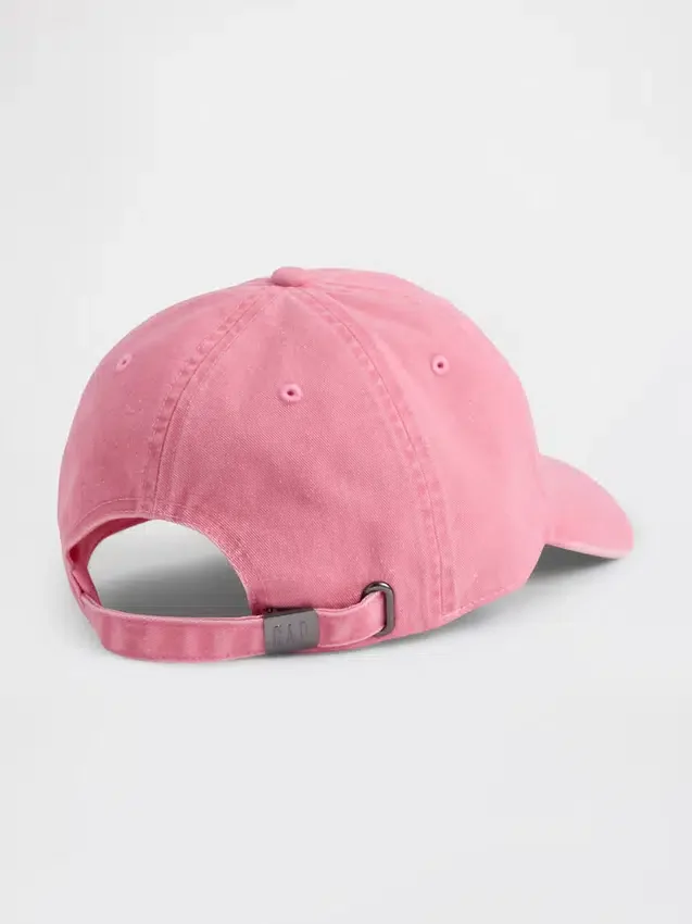 Baseballpet met gewassen logo