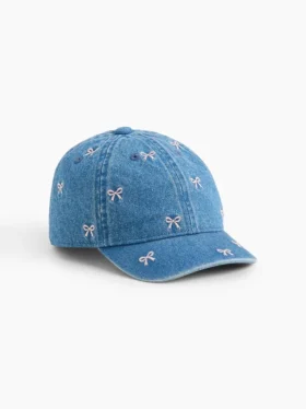 Baseballpet met strik van denim voor Baby & Peuter