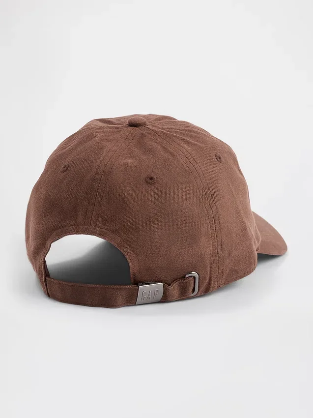 Baseballpet van gewaxt canvas