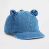 Baseballpet voor peuters met beer in denim