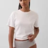 Bikini met hoge taille van biologisch stretchkatoen