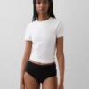 Bikini met hoge taille van biologisch stretchkatoen