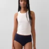 Bikini met hoge taille van biologisch stretchkatoen