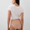 Bikini met hoge taille van biologisch stretchkatoen