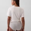 Bikini met hoge taille van biologisch stretchkatoen