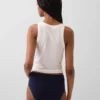 Bikini met hoge taille van biologisch stretchkatoen