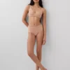 Bikini met hoge taille van biologisch stretchkatoen