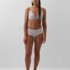 Bikini met hoge taille van biologisch stretchkatoen