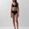 Bikini met hoge taille van biologisch stretchkatoen