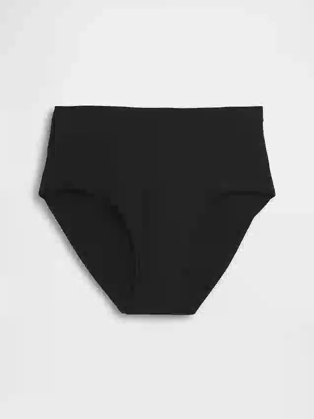 Bikini met hoge taille van biologisch stretchkatoen