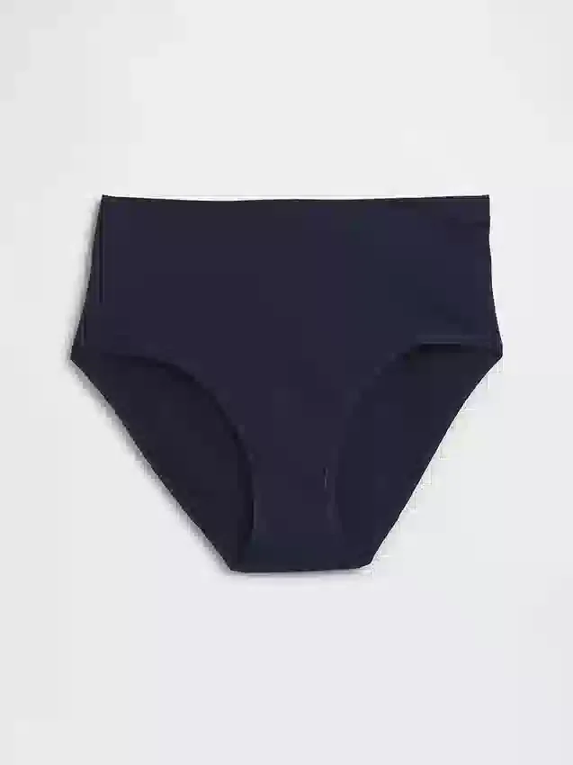 Bikini met hoge taille van biologisch stretchkatoen