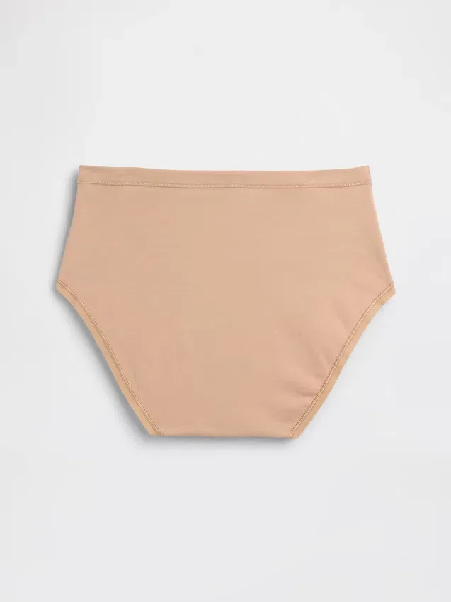 Bikini met hoge taille van biologisch stretchkatoen