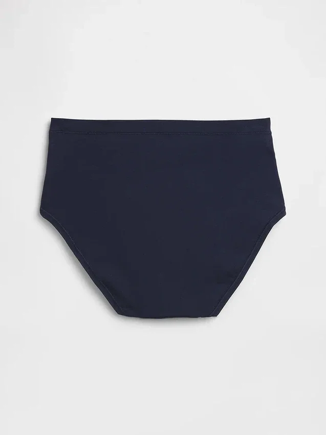 Bikini met hoge taille van biologisch stretchkatoen
