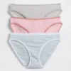 Bikini van biologisch stretchkatoen (3-pack)