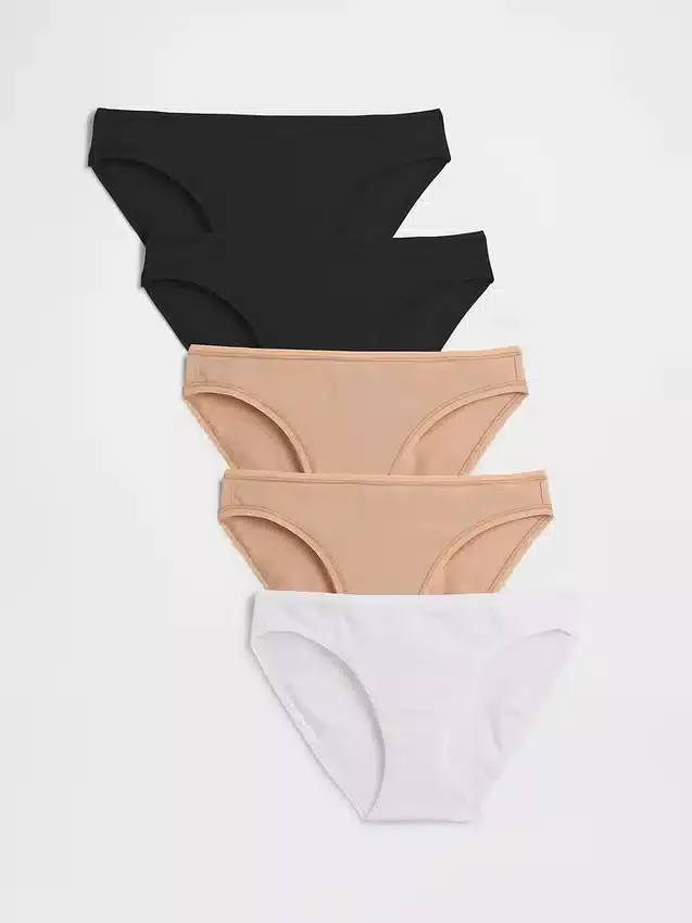 Bikini van biologisch stretchkatoen (5-pack)