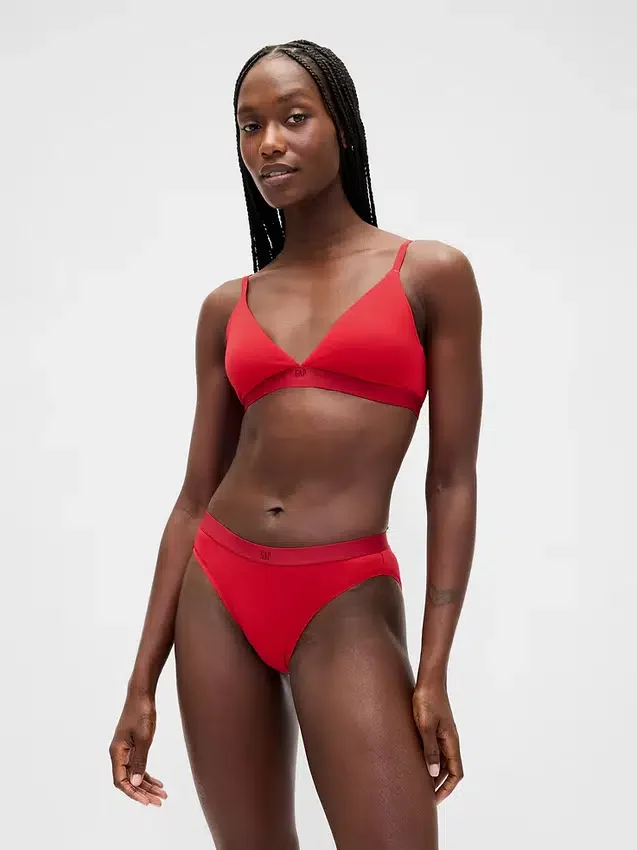 Bikini van biologisch stretchkatoen met logo