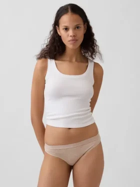 Bikini van biologisch stretchkatoen met logo