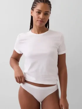 Bikini van biologisch stretchkatoen met logo
