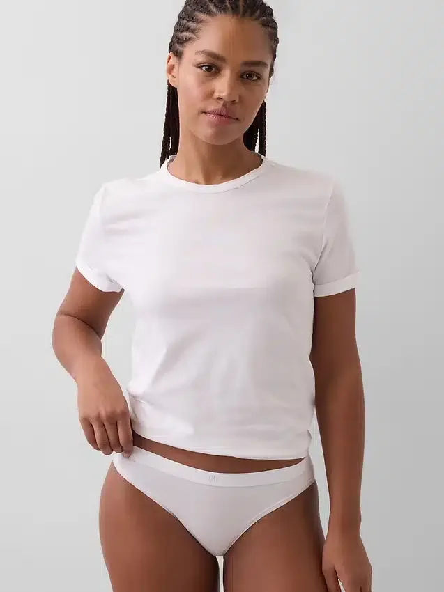 Bikini van biologisch stretchkatoen met logo