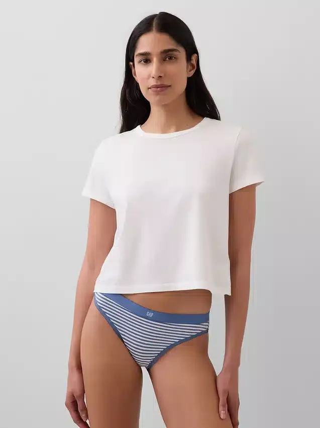 Bikini van biologisch stretchkatoen met logo