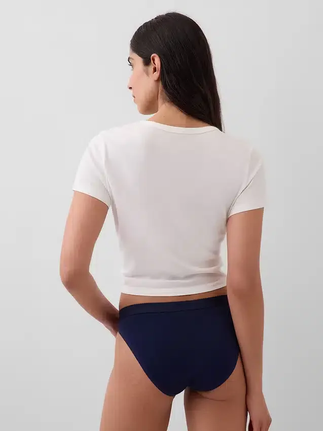 Bikini van biologisch stretchkatoen met logo