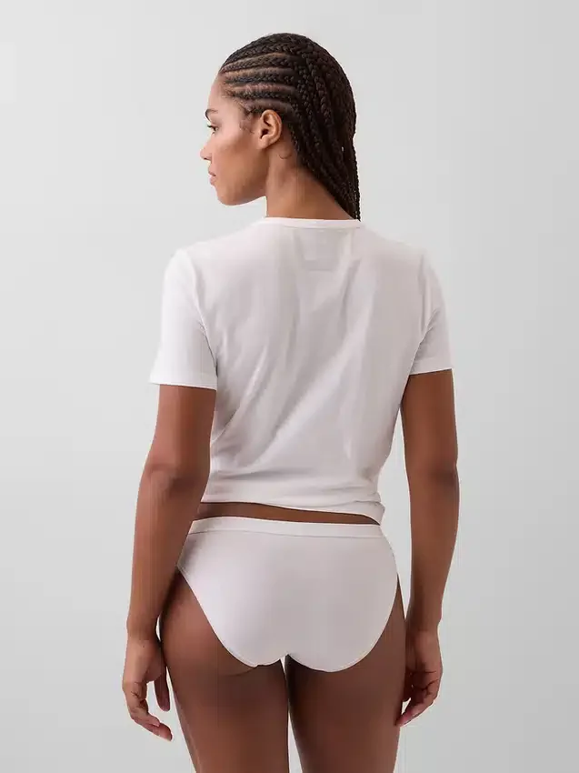 Bikini van biologisch stretchkatoen met logo