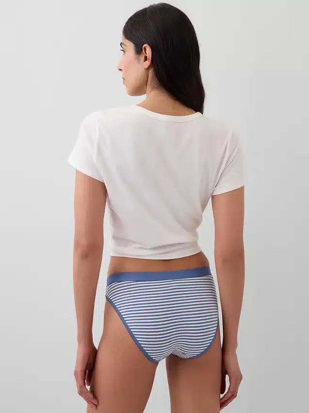 Bikini van biologisch stretchkatoen met logo