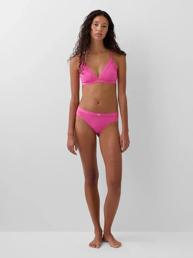 Bikini van biologisch stretchkatoen met logo