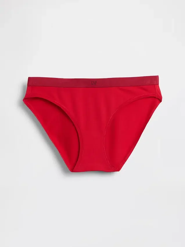 Bikini van biologisch stretchkatoen met logo