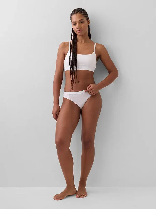 Bikini van biologisch stretchkatoen met logo