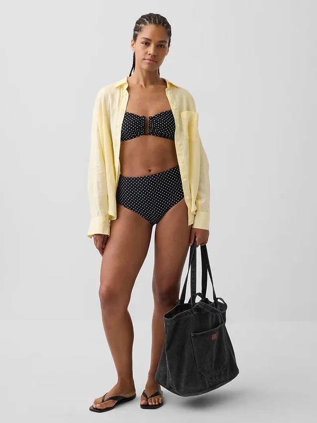 Bikinibroekje met hoge taille