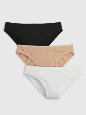 Bikinibroekje van biologisch stretchkatoen (3-pack)