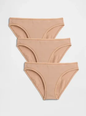 Bikinibroekje van biologisch stretchkatoen (3-pack)