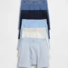 Biologische boxershorts van stretchkatoen met logo voor kinderen (5-pack)
