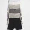 Biologische boxershorts van stretchkatoen met logo voor kinderen (5-pack)