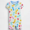 Biologische pyjama-set met korte broek van geborsteld katoen met kersenprint voor Baby & Peuter