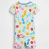Biologische pyjama-set met korte broek van geborsteld katoen met kersenprint voor Baby & Peuter