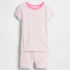 Biologische pyjama-set met korte broek van geborsteld katoen met schelpenprint voor Baby & Peuter