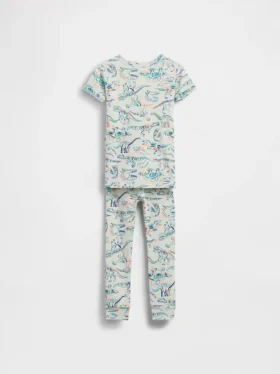 Biologische pyjamaset van geborsteld katoen met dinosaurusprint voor Baby & Peuter