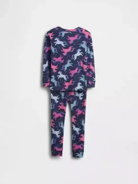 Biologische pyjamaset van geborsteld katoen met eenhoornmotief voor Baby & Peuter