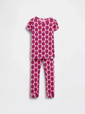 Biologische pyjamaset van geborsteld katoen met lieveheersbeestjesprint voor Baby & Peuter