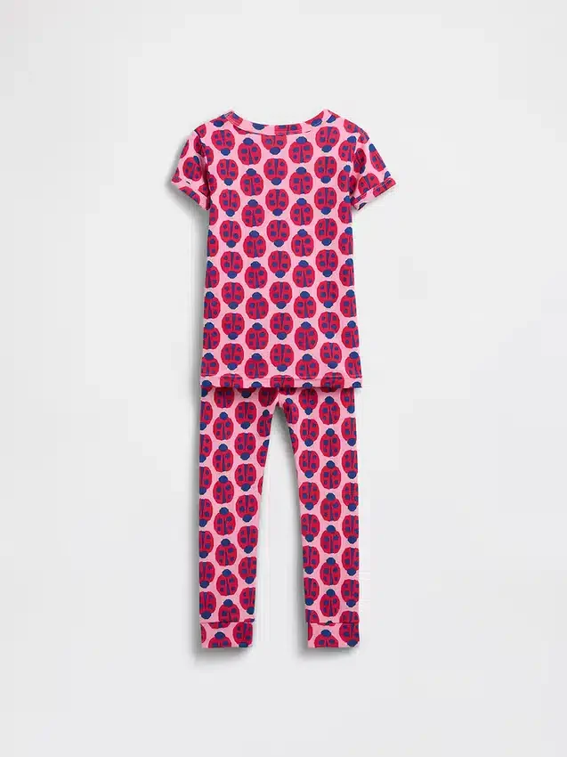 Biologische pyjamaset van geborsteld katoen met lieveheersbeestjesprint voor Baby & Peuter