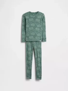 Biologische pyjamaset van geborsteld katoen voor kinderen