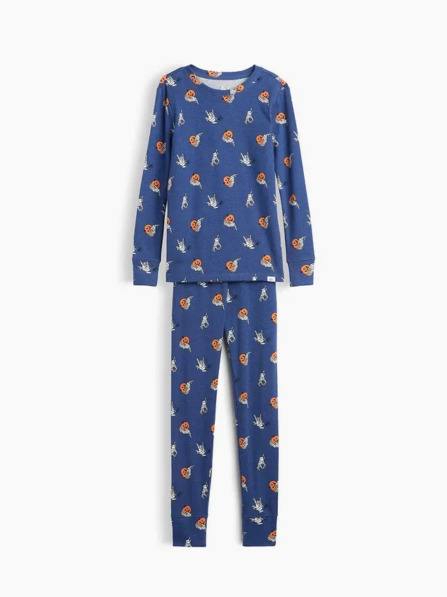 Biologische pyjamaset van geborsteld katoen voor kinderen