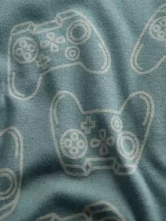 Biologische pyjamaset van geborsteld katoen voor kinderen