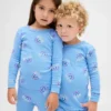 Biologische pyjamaset van geborsteld katoen voor kinderen en baby’s