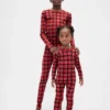 Biologische pyjamaset van geborsteld katoen voor kinderen en baby’s