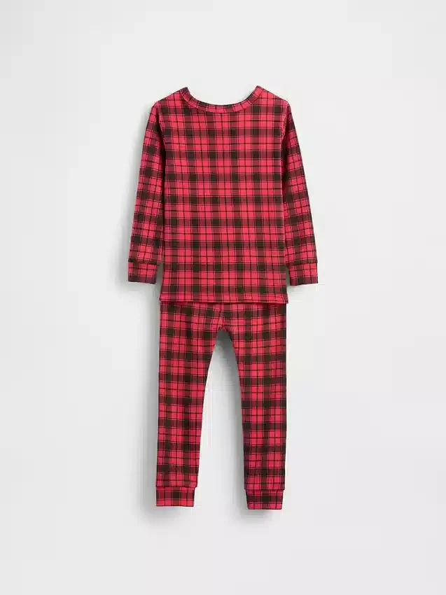 Biologische pyjamaset van geborsteld katoen voor kinderen en baby’s