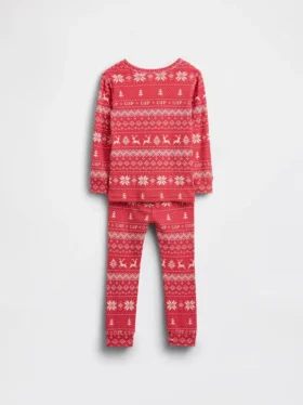 Biologische pyjamaset van geborsteld katoen voor kinderen en baby’s